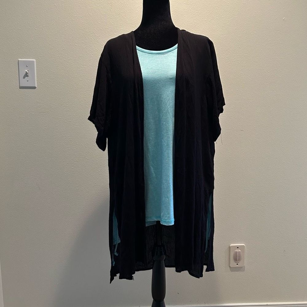 Medium Ambiance Black Cardigan/Cover Up